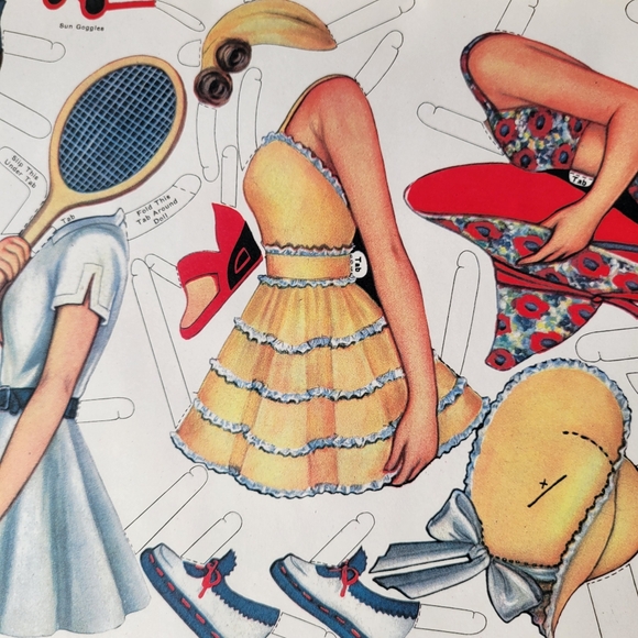 Glamour Girl Paper Doll Book by Queen Holden (Uncut) ~ Vintage Fashion Look ~ - Picture 8 of 16